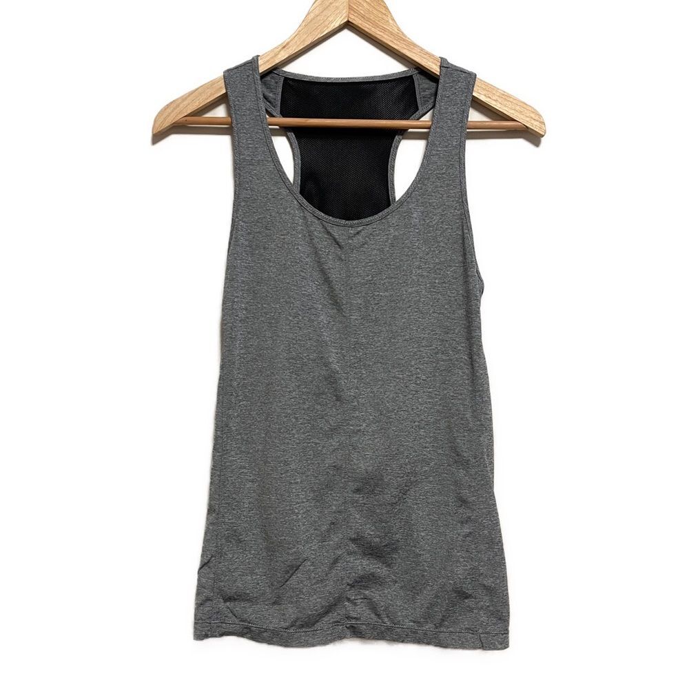 J. Crew Activewear Racerback Gray Gym Exercise Work Out Top, Size Small